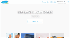 Desktop Screenshot of massonshealthcare.com.au