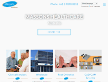 Tablet Screenshot of massonshealthcare.com.au